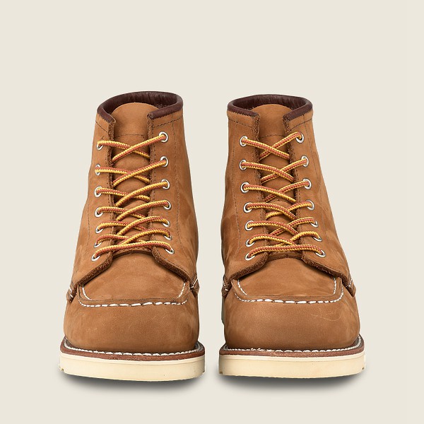 Bottes Red Wing Heritage - 6-Inch Classic Moc - Short Chinook Cuir - Kaki - Femme 489VKIYPR